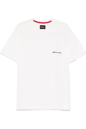 Kiton T-shirt med logobroderi