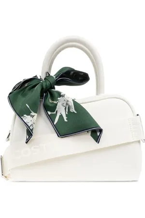 Lacoste Tote i læder med tørklædedetalje
