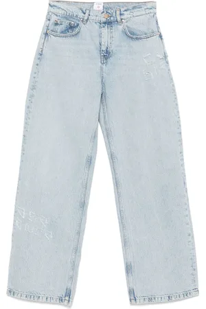 Casablanca Jeans med grafitti