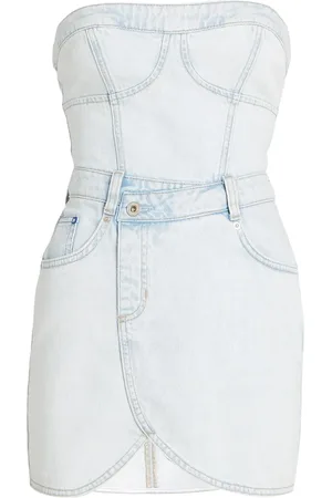 Karl Lagerfeld Kort kjole i denim og bustier-stil