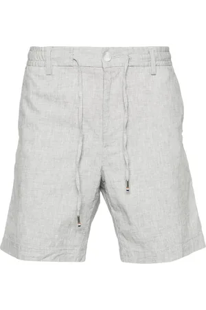 HUGO BOSS Bermuda-shorts med mélange-effekt