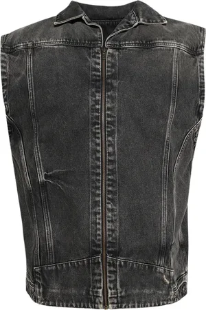 MARTINE ROSE Denimvest med rå kant