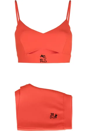Etro Finstrikket kortholder med broderet logo