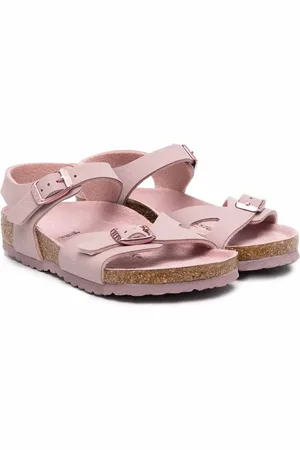 Birkenstock Ruskindssandaler med spændelukning