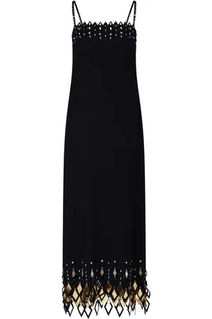 Paco rabanne Cropped T-shirt med hængende detalje