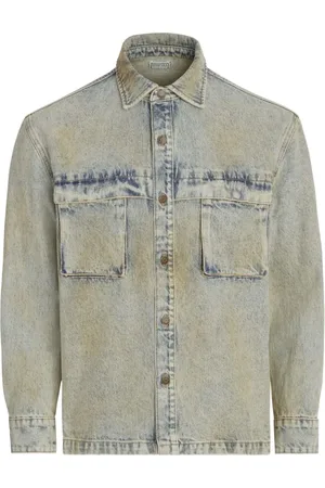 Guess Denimjakke i bleget effekt