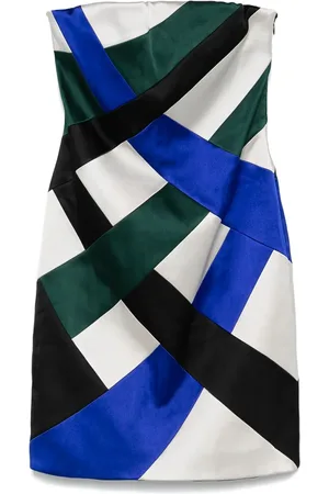 Giorgio Armani 2000 kort kjole med patchwork
