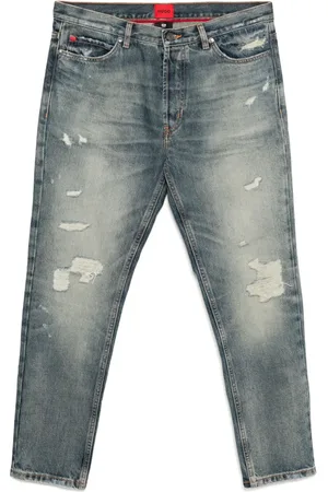 HUGO BOSS Vintage-vasket denim med slitageeffekt
