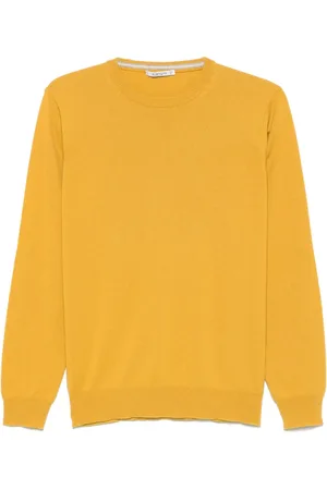 KANGRA CASHMERE Sweater med albuelapper