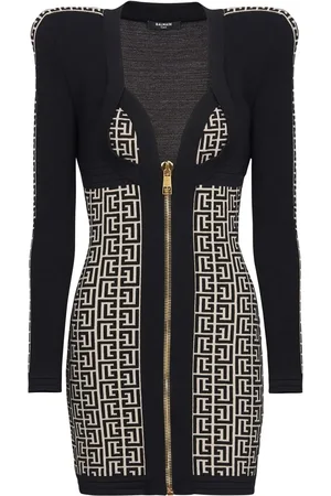 Balmain Kort kjole med PB-monogram
