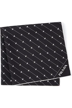 Prada Tørklæde i twill med trekantet logo