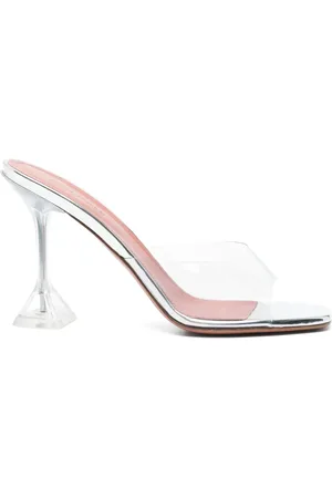Amina Muaddi 105 mm Lupita Glass mules