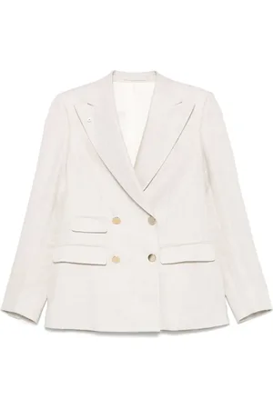 LUIGI BIANCHI MANTOVA Sildebensmønstret blazer