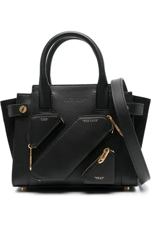 OFF-WHITE City tote-taske i læder