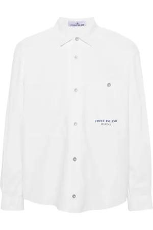 Stone Island Skjortejakke med stribedetalje