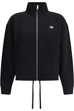 Maison Kitsuné Sweatshirt med logomærke og lynlås