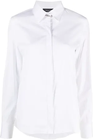 Fabiana Filippi Langærmet T-shirt med perleudsmykning