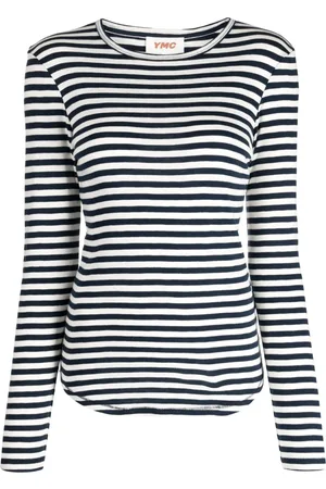 YMC Langærmet Charlotte T-shirt med striber