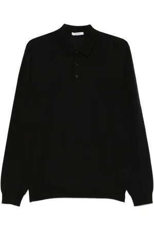 KANGRA CASHMERE Finstrikket polo
