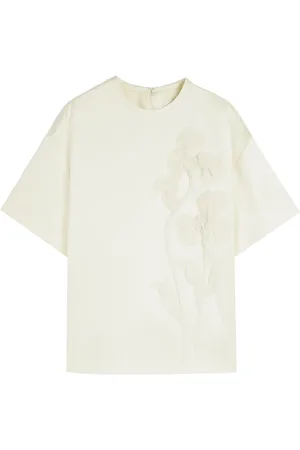 Jil Sander T-shirt med broderi