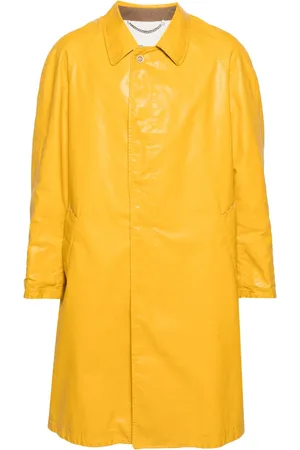 Maison Margiela Lang trenchcoat med slitageeffekt