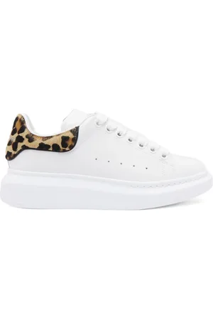 Alexander McQueen Oversize sneakers med leopardtryk