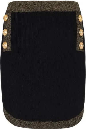 Balmain Pencilnederdel med knappedetalje
