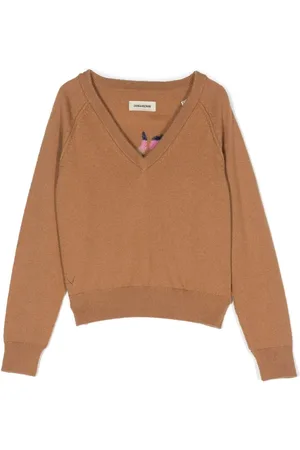 Zadig & Voltaire Trøje med V-hals og grafisk print