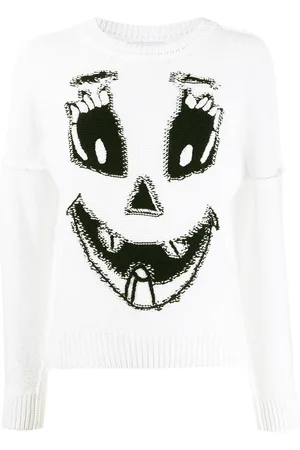 Moschino Pumpkin Face trøje i intarsiastrik
