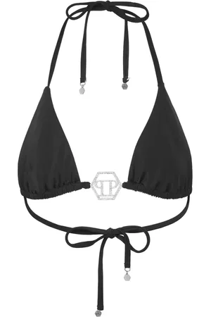 Philipp Plein Trekantet bikinitop med sekskantet krystaludsmykning