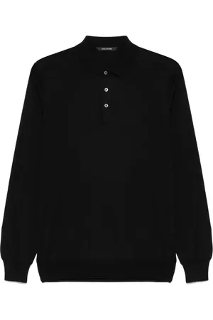 TAGLIATORE Finstrikket polo