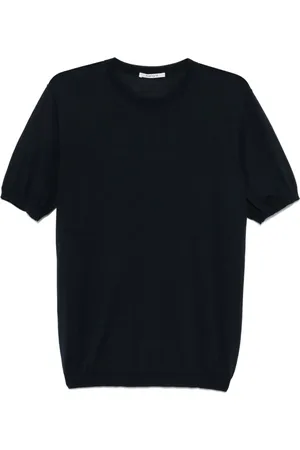 KANGRA CASHMERE Finstrikket T-shirt