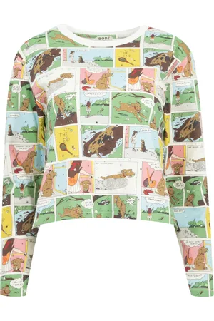 BODE T-shirt med tegneserietryk