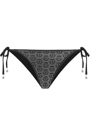 Philipp Plein Bikiniunderdel med rhinstenudsmykning