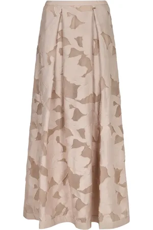 HERNO Lang nederdel i blooming-jacquard