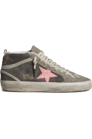 Golden Goose Mid-sneakers i ruskind med stjerne