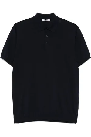 KANGRA CASHMERE Finstrikket polo