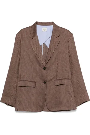 ALYSI Enkeltradet blazer med striber