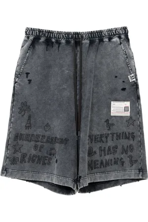 Maison Mihara Yasuhiro Shorts med bleget effekt