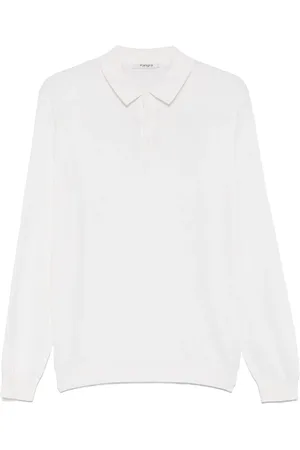 KANGRA CASHMERE Finstrikket polo