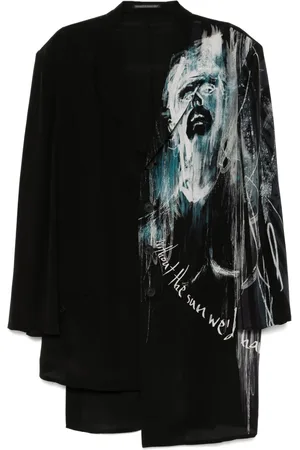 YOHJI YAMAMOTO Mønstret blazer
