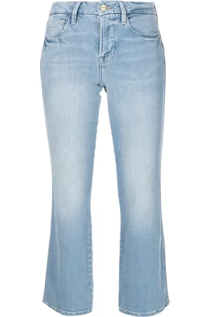 Frame Cropped jeans med mellemhøj talje