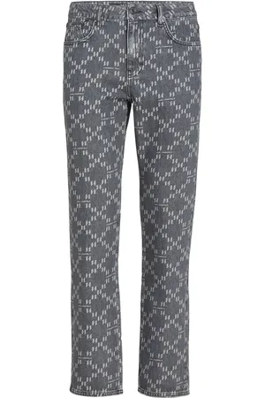 Karl Lagerfeld Jeans med lige ben og monogram-jacquard