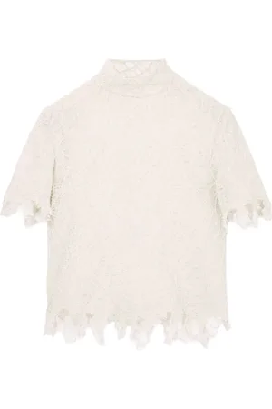 Alexander McQueen Blondetop i silke