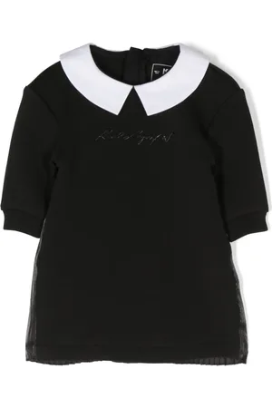 Karl Lagerfeld Kjole med broderet logo og kravedetalje