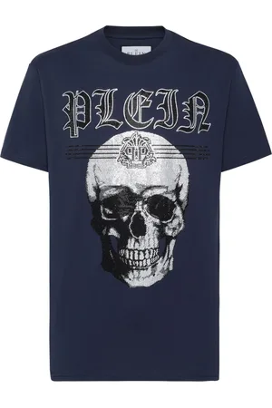 Philipp Plein T-shirt med dødningehoved-logotryk