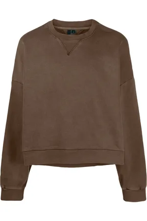 Entire Studios Sweatshirt med sænket skulder og rund hals