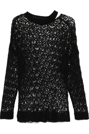 YOHJI YAMAMOTO Top i åben strik