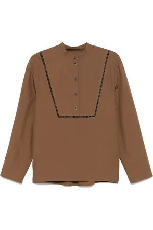 YVES SALOMON Bluse i poplin