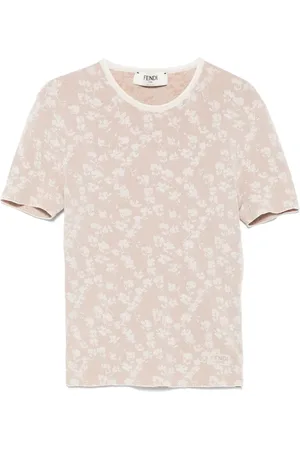 Fendi T-shirt i bloom-jacquard